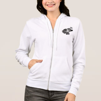 Vrouwen Bella + Canvas Full-Zip Pauw Hoodie - Gra