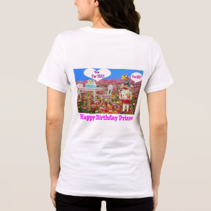 Vrouwen Bella t-shirt. Gelukkige Verjaardag Prinse Tri-Blend Shirt