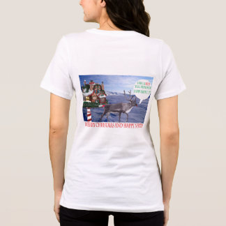 Vrouwen Bella t-shirt. Vrolijk kerstfeest en plezi Tri-Blend Shirt