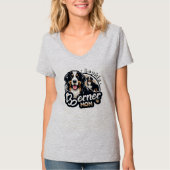 Vrouwen Berner Mam - Berner Mountain Dog Mam Gift T-shirt (Voorkant)