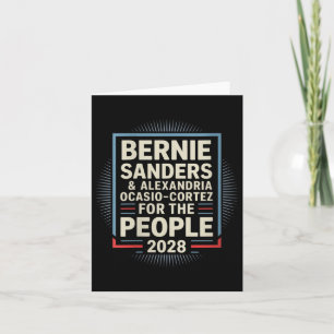 Vrouwen Bernie Sanders en AOC 2028 voor President Kaart