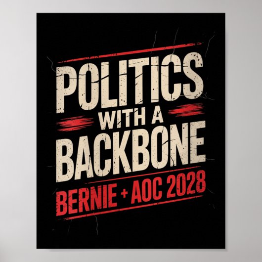 Vrouwen Bernie Sanders en AOC 2028 voor President  Poster (Voorkant)