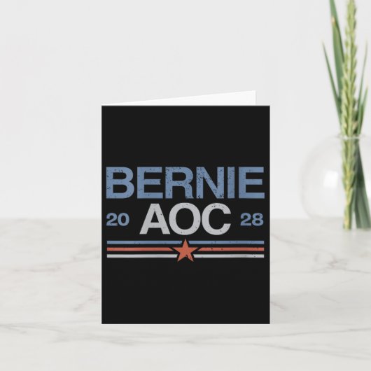 Vrouwen Bernie Sanders en AOC V-neck Kaart (Voorkant)