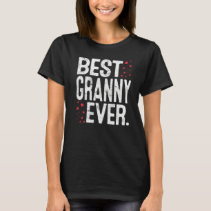 Vrouwen Best Granny Ever Cute Granny Lover Valenti T-shirt
