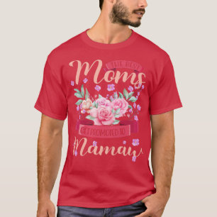 Vrouwen Best Moms Promoted Mamaw Grandma Mothers d T-shirt