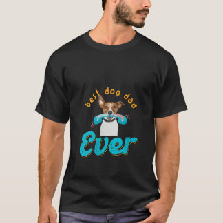 Vrouwen Beste Hond Papa Ooit Grappige Huisdier Eig T-shirt