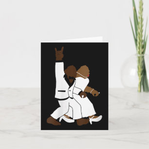 Vrouwen Bigfoot Rock N Roll Pas getrouwd Trouwcade Kaart