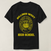 Vrouwen Billings West High School VNeck T-shirt (Design voorkant)