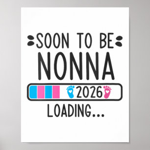 Vrouwen binnenkort Nonna 2026 Loading zwangerschap Poster