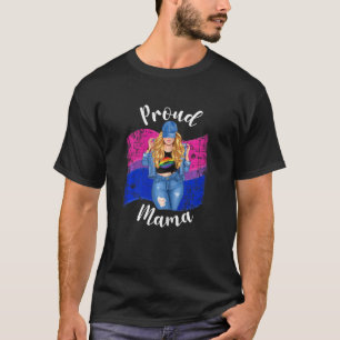 Vrouwen Bisexual Pride Proud Mama Gay Pride Lgbtq T-shirt