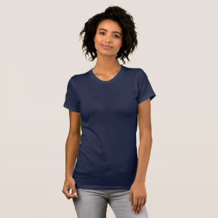 Vrouwen blauw T-Shirt / Aanpassen