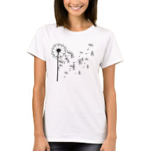 Vrouwen blazen in de Winddandelion T-Shirt