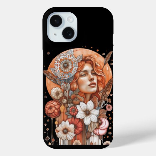 Vrouwen bloemen Case-Mate iPhone case (Achterkant)