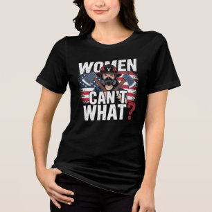 Vrouwen Brandweerman Empowerment Tri-Blend Shirt
