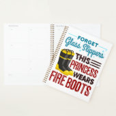Vrouwen brandweermannen Deze prinses draagt brandl Planner (Display)