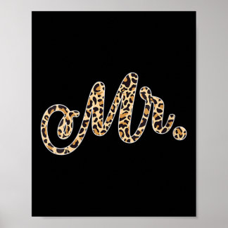 Vrouwen Bruid Bruidegom Mr. Leopard Print Wedding 