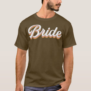 Vrouwen Bruid Kip Nacht Retro Bruid Naar Prachtige T-shirt