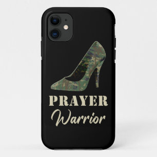 Vrouwen Camo Heels Prayer Warrior Faith Christelij iPhone 11 Hoesje