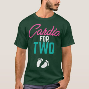 Vrouwen Cardio voor twee grappige uitwerkingen tij T-shirt