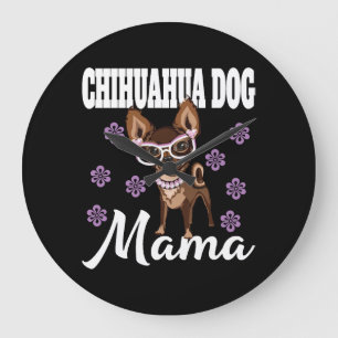 Vrouwen Chihuahua Hond Mam Grote Klok
