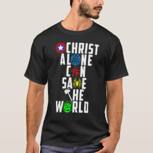 Vrouwen Christelijke Jezus kan de wereld redden T-shirt