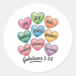 Vrouwen Christelijke Valentijn Galaten Gesprek H Ronde Sticker
