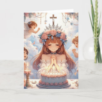Vrouwen Christelijke Verjaardag Kaart