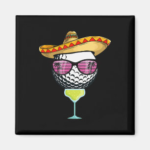 Vrouwen Cinco De Mayo Golfbal Met Sombrero Margar Magneet
