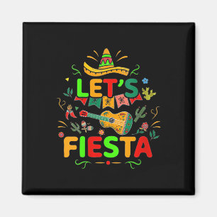 Vrouwen Cinco de Mayo Mexicaanse gitaar Cactus laa Magneet