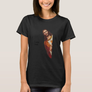 Vrouwen citeren Jezus Meme Ik zag dat Christelijke T-shirt