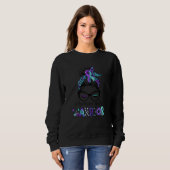 Vrouwen Classy Luipaard Patroon Scleroderma C Trui (Voorkant volledig)