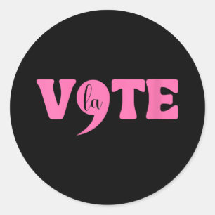 Vrouwen Comma La Kamala Harris Punctuatie La Elect Ronde Sticker