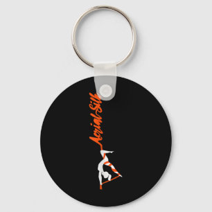 Vrouwen Cool Aerial Silks Danser Aerialist Air Yog Sleutelhanger