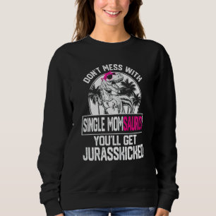 Vrouwen Cool Single Momsaurus Dinosaur Rex Leuk Mo Trui