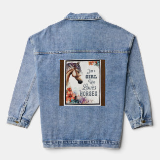 Vrouwen Cowgirls Paard Denim Jacket
