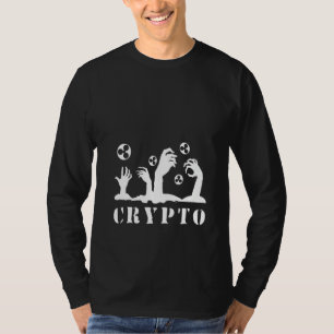 Vrouwen Crypto Ripple Zombie Crypto Money Blockcha T-shirt