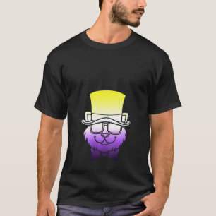 Vrouwen Cute Kat Huisdier Agender Dier Genderfluid T-shirt