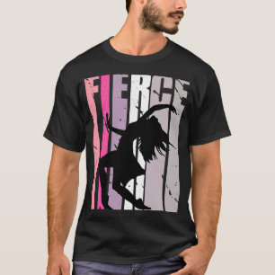 Vrouwen Dance Pink Fierce Birthday Coach wedstrijd T-shirt
