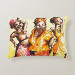 Vrouwen dansen decoratief kussen