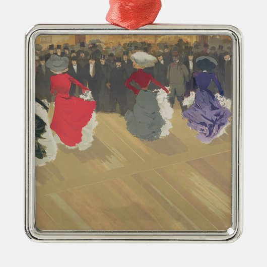 Vrouwen dansen het blik-kan metalen ornament (Voorkant)