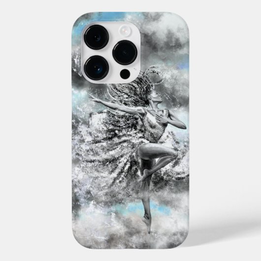 Vrouwen dansen in de Clouds iPhone Case Painting (Achterkant)