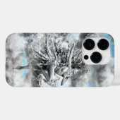 Vrouwen dansen in de Clouds iPhone Case Painting (Achterkant (horizontaal))