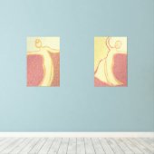 Vrouwen dansen muurkunst sets (Houten vloer)