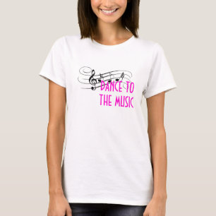 Vrouwen dansen naar het Shirt met lange muziekopna