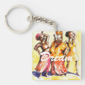 Vrouwen dansen sleutelhanger (Voorkant)