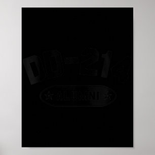 Vrouwen DD-214 alumni in zwarte Amerikaanse milita Poster