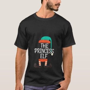 Vrouwen de Princess Elf Group Matching Family Chri T-shirt