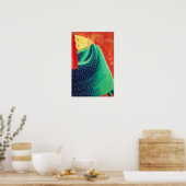 Vrouwen denken aan moderne schilderkunst poster (Keuken)