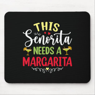 Vrouwen Deze Senorita heeft een Margarita Funny Ci Muismat