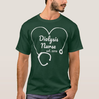 Vrouwen Dialyse Verpleegkundige Stethoscoop T-shirt